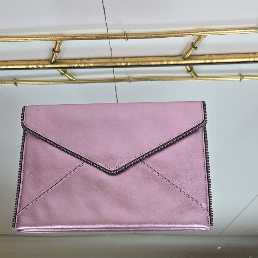 Rebecca Minkoff Pink Envelope Clutch